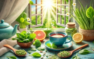 Frühjahrsmüdigkeit bekämpfen mit TCM – Kräutertee, frische Sprossen und Zitrusfrüchte als natürliche Energiequellen für einen vitalen Frühling