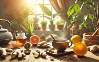 Immunsystem stärken im Spätwinter mit TCM – Kräutertee, Ingwer und Zitrusfrüchte als natürliche Methoden zur Stärkung der Abwehrkräfte