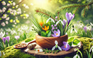 Frühling in der TCM – Die Wandlungsphase Holz mit blühenden Pflanzen und natürlichen Heilmitteln für Energie und Balance