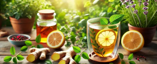 Detox mit TCM – Sanfte Entgiftung im Frühling mit Kräutertee, Ingwer und Zitrone zur Unterstützung von Leber und Stoffwechsel